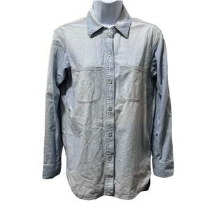 Madewell Denim Button-up Shirt Women’s‎ Size Extra Small XS Front Pockets
